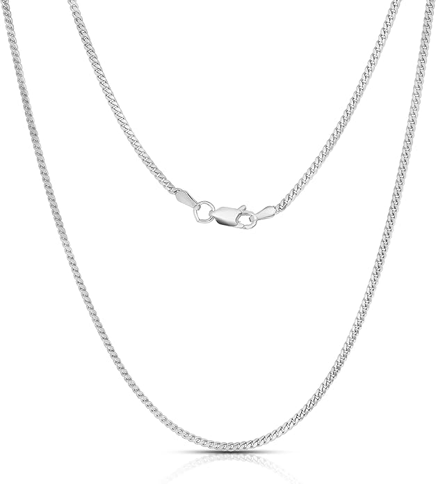 925 铑 itprolux 项链链 1.7mm – 3.7mm,40.64cm - 60.